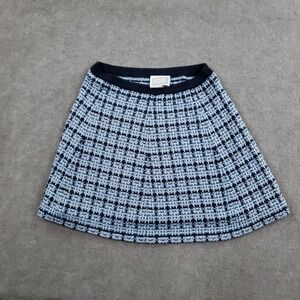 Venita Aspen‎ Sail To Sable Skirt Womens XS Light Chambray Knit Mini Tweed